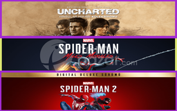 Uncharted + Miles Morales + Spiderman 2