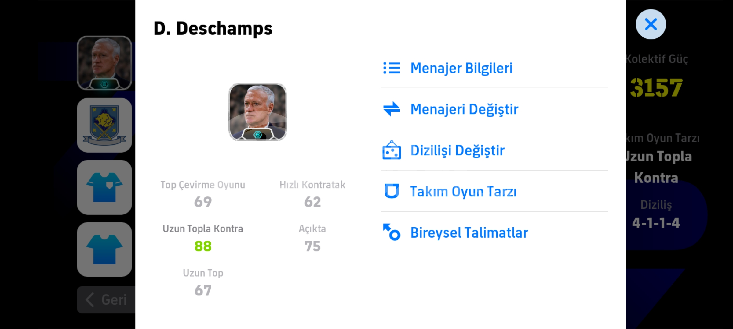 ⭐UVİP+⭐ 3158 KG PES MOBİLE HESAP