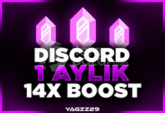 [UYGUN] DISCORD 1 AYLIK 14X BOOST