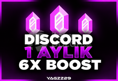 [UYGUN] DISCORD 1 AYLIK 6X BOOST 