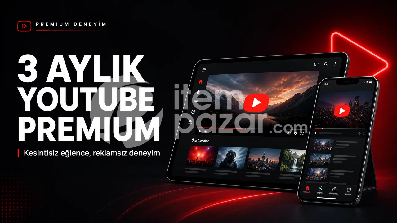 UYGUN FİYATLI 3 AYLIK YOUTUBE PREMIUM