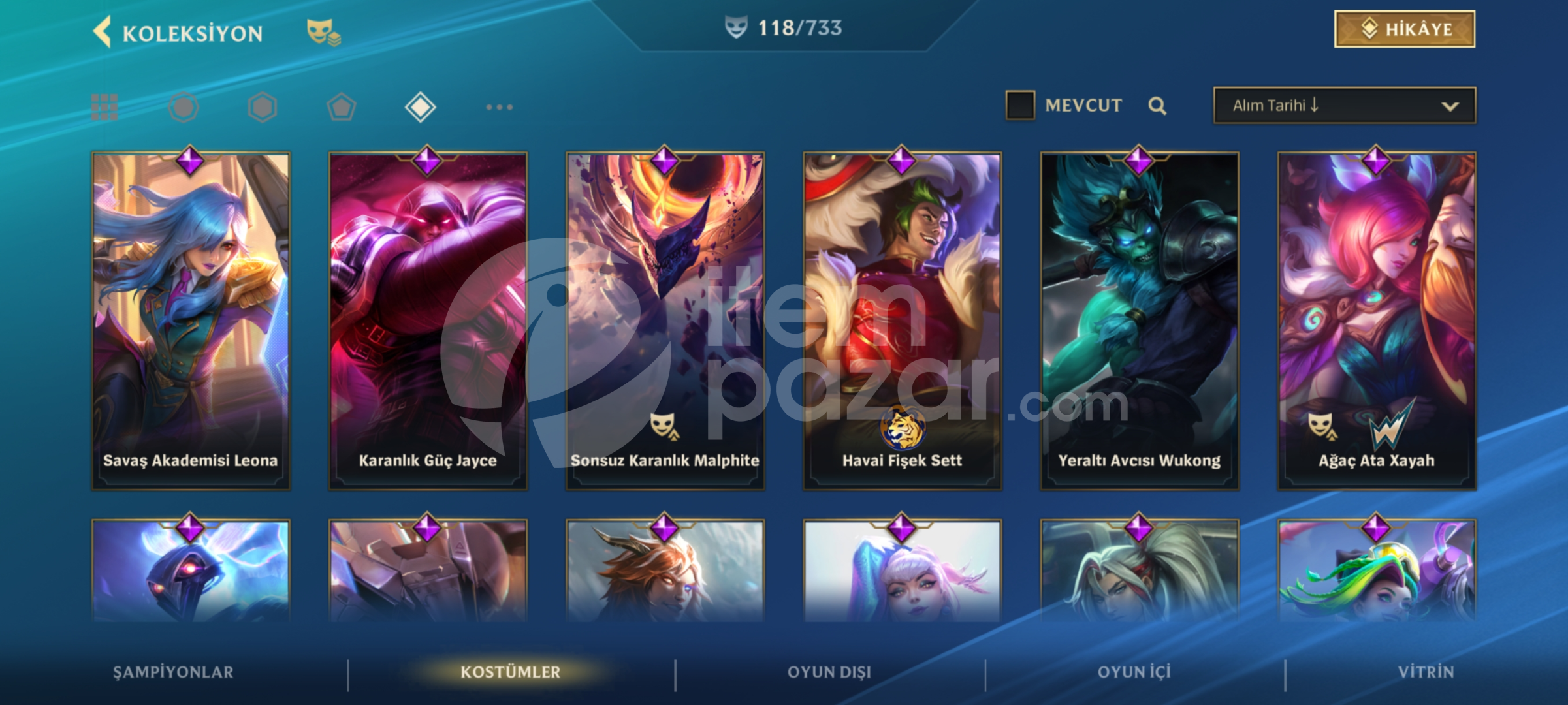 Uyguna emek hesap wild rift
