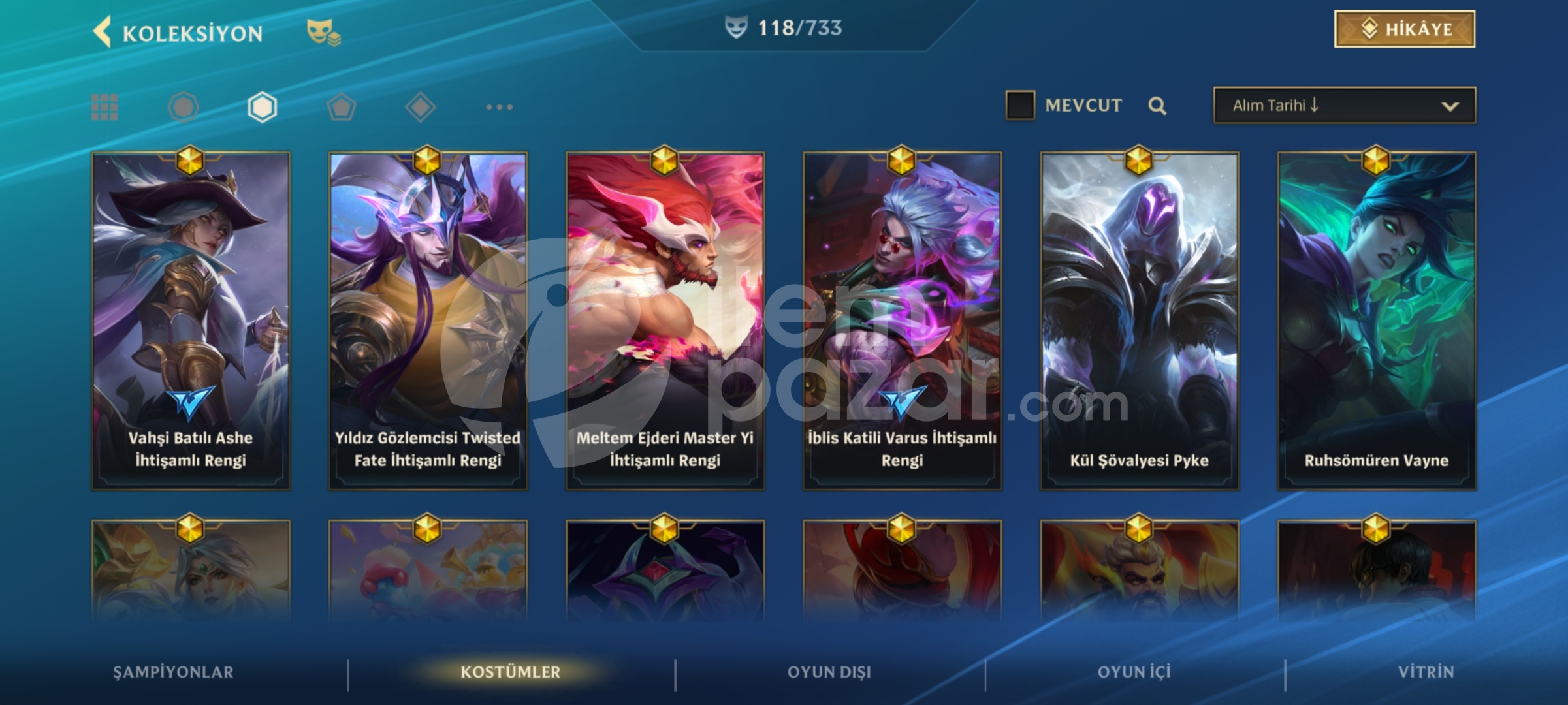 Uyguna emek hesap wild rift