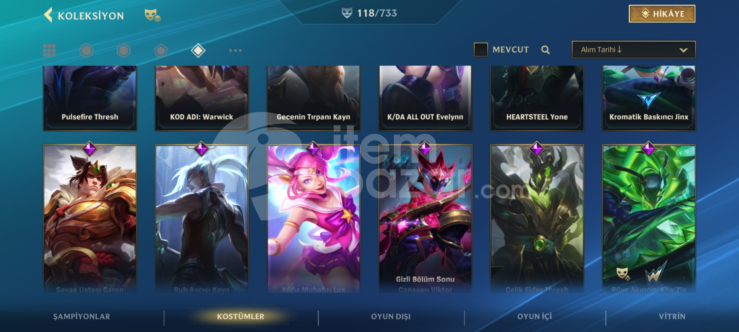 Uyguna emek hesap wild rift