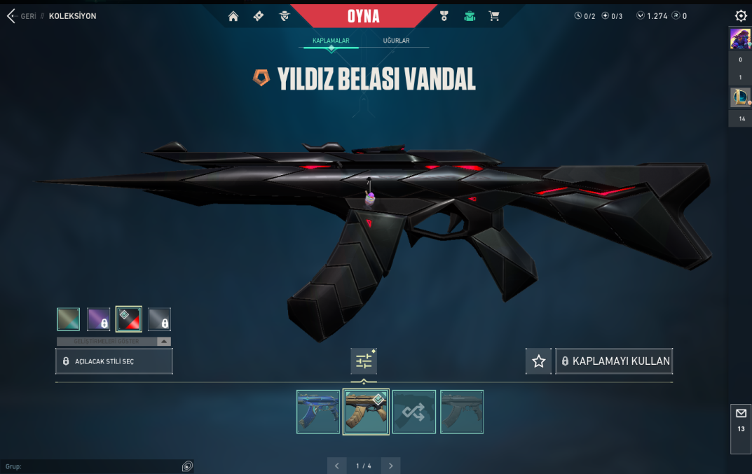 VALO SUDAN UCUZ İLK MAİLLİ BOL SKİNLİ HESAP 1