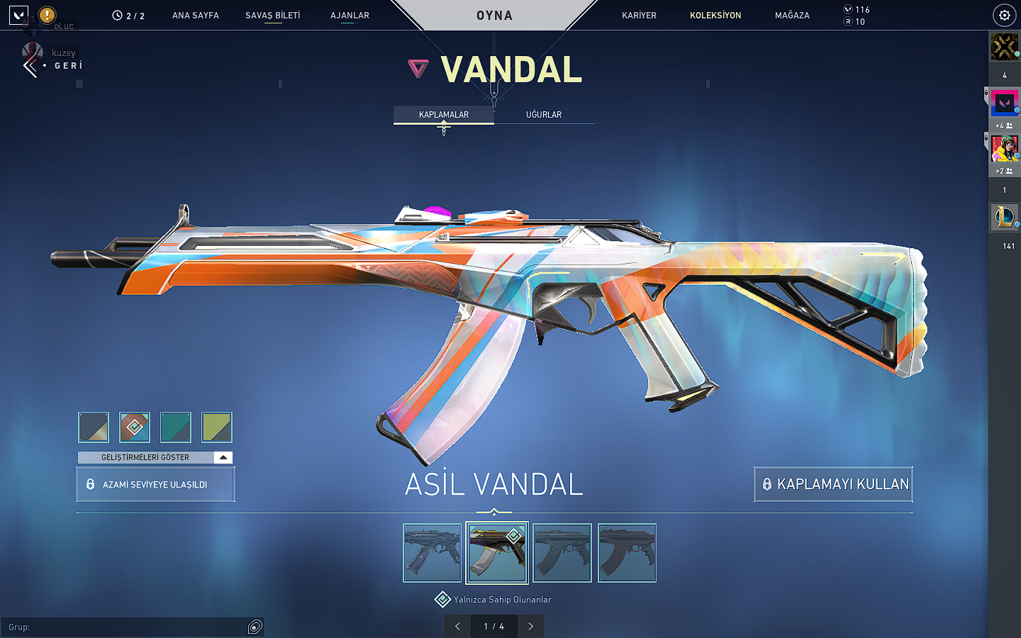  YAĞMACI+ASİL VANDAL + RGX PHANTOM SÜPER HESAP!