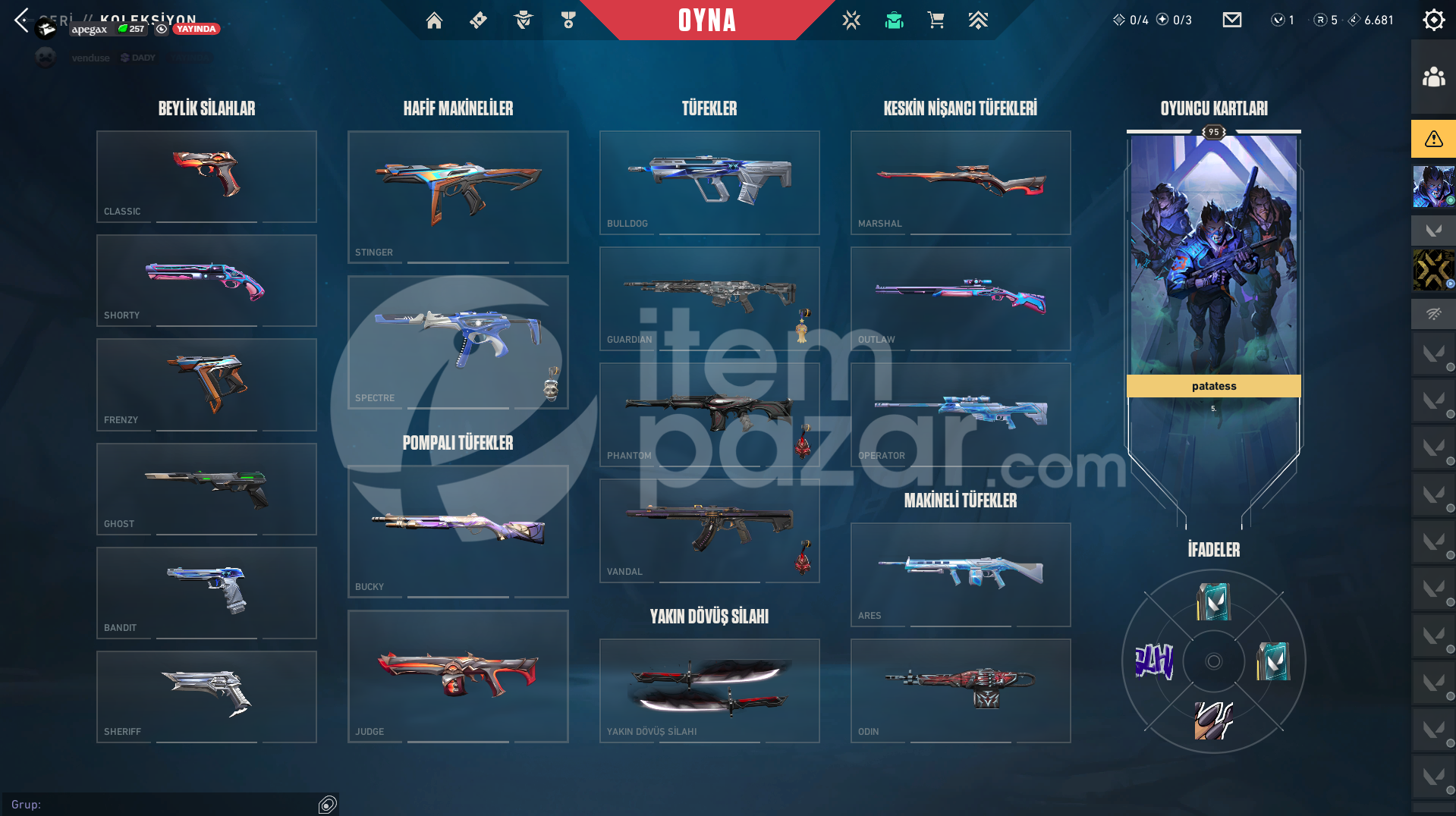VALORANT EFSANE FIRSAT HESABI | ( 40+ SKIN )