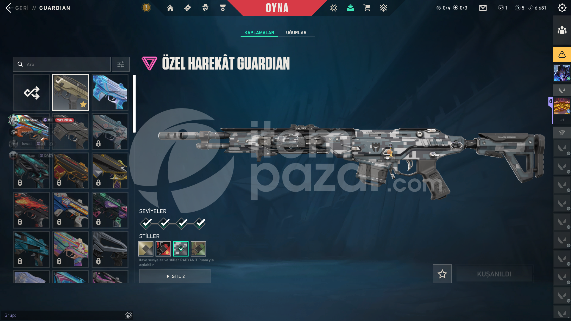 VALORANT EFSANE FIRSAT HESABI | ( 40+ SKIN )