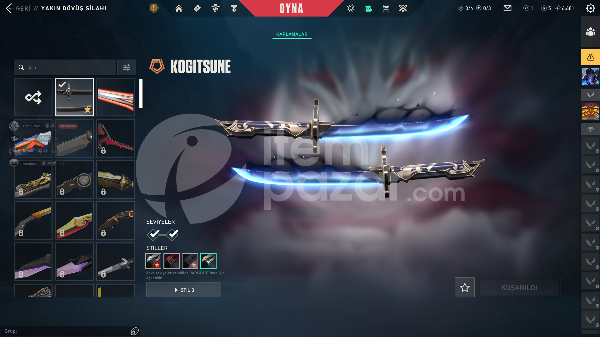 VALORANT EFSANE FIRSAT HESABI | ( 40+ SKIN )