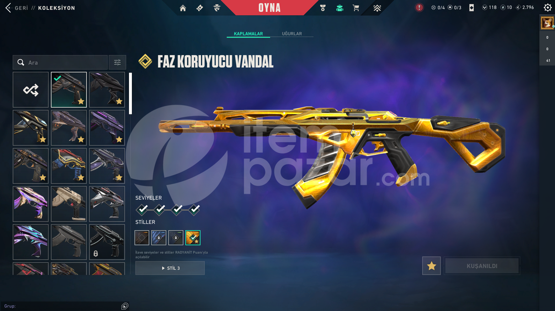 VALORANT HESAP TERTEMİZ FULL+FULL