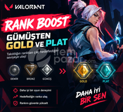 Valorant Rank Boost | Gümüşten Gold ve Plat