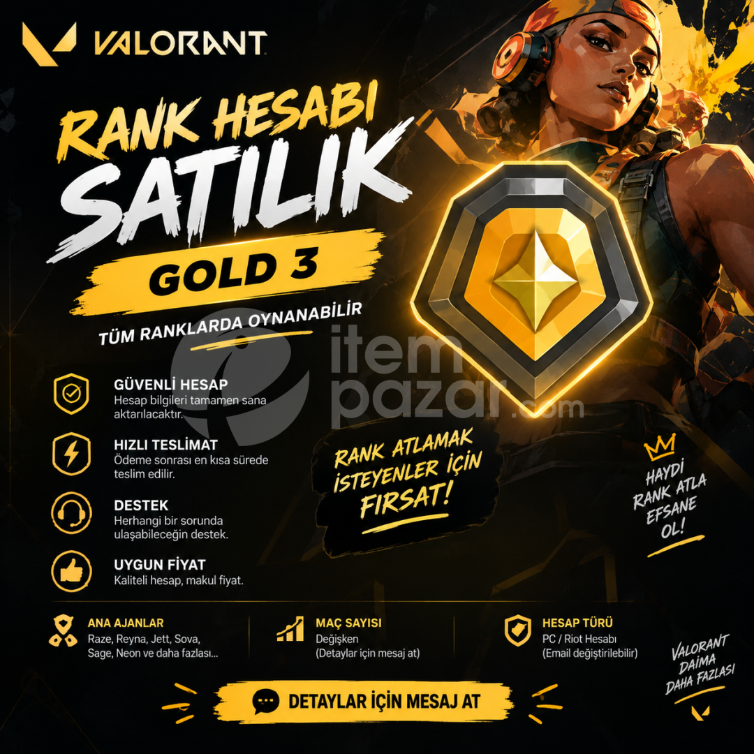 Valorant skinsiz tr server gold hesap