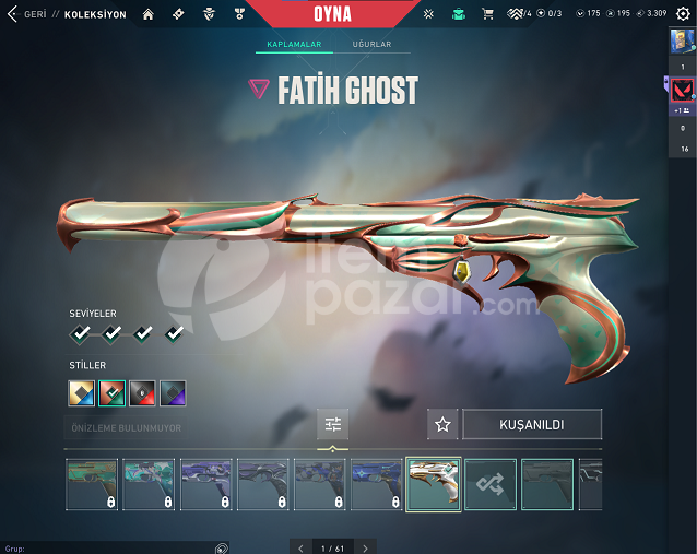 VANDAL + PHANTOM + GHOST EFSANE HESAP