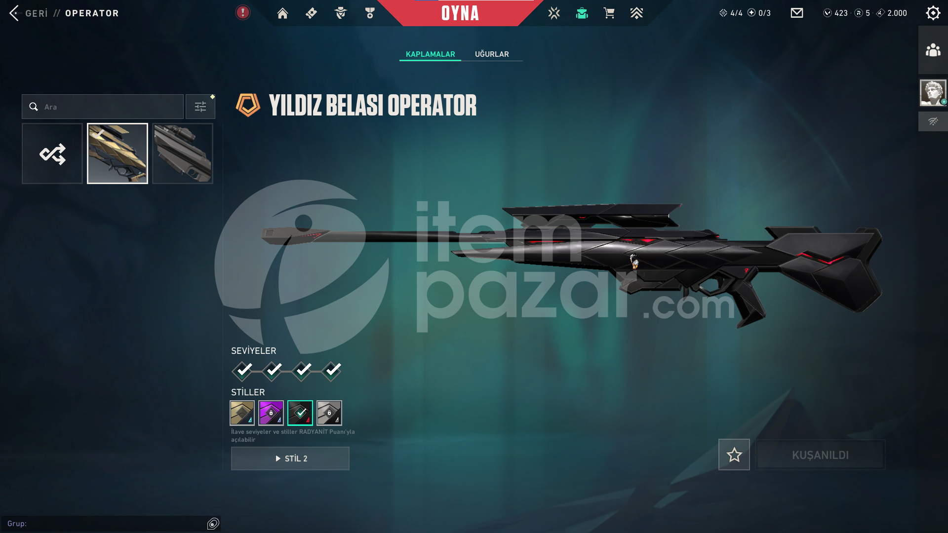VCT 2025 Karambit Evori Van Uzaylı Avcısı Bıç