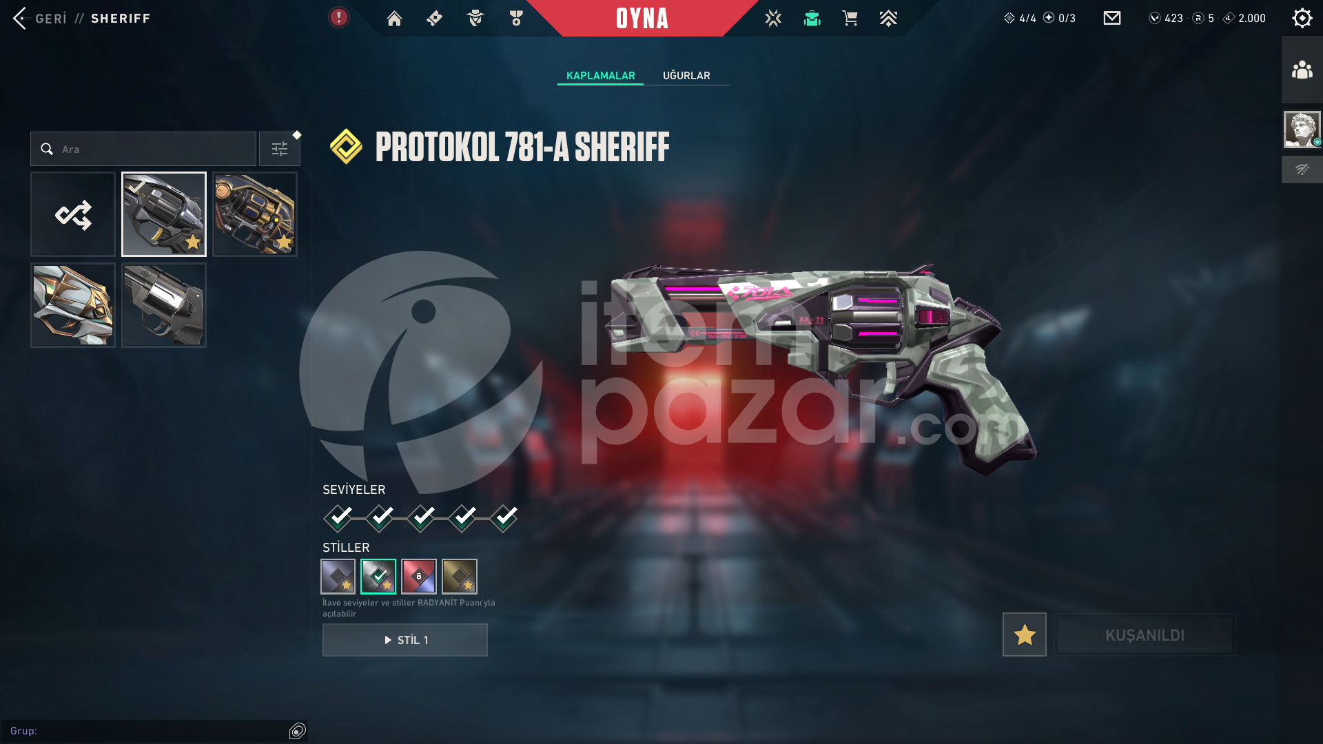 VCT 2025 Karambit Evori Van Uzaylı Avcısı Bıç