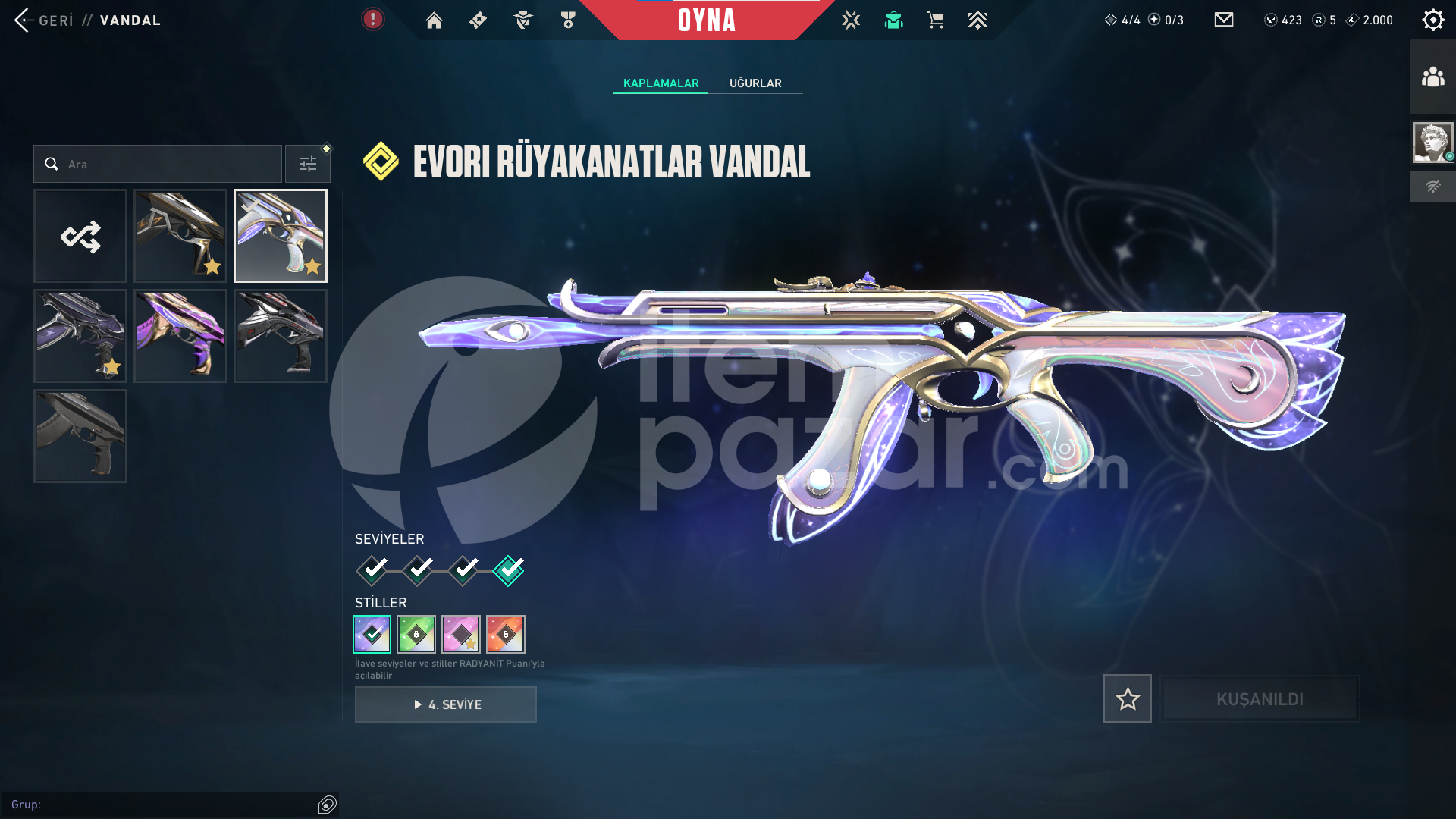 VCT 2025 Karambit Evori Van Uzaylı Avcısı Bıç