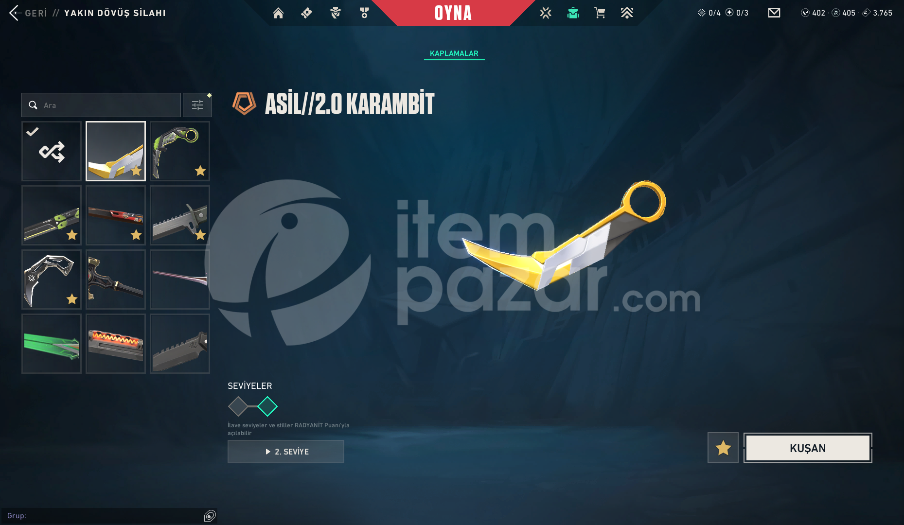 Vct 2025 Karambit Rgx 11z Pro Karambit Kuronami