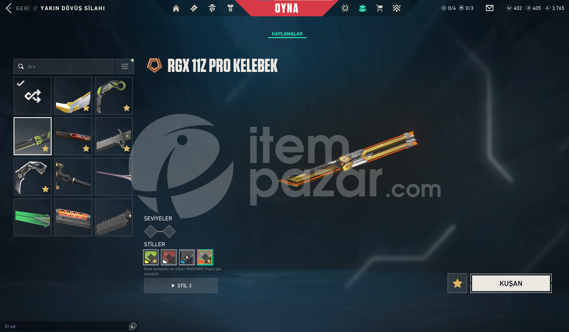 Vct 2025 Karambit Rgx 11z Pro Karambit Kuronami