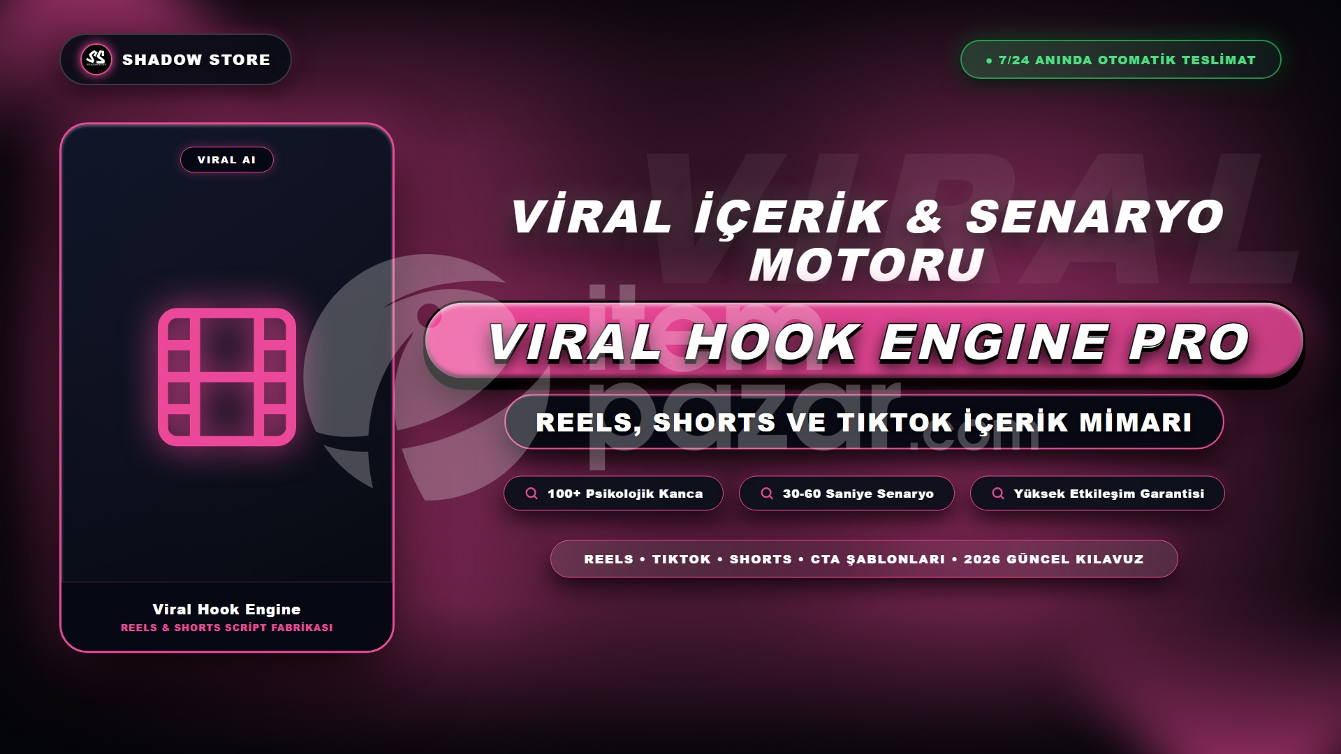 Viral Hook ve Script AI Engine - Reels, Shorts