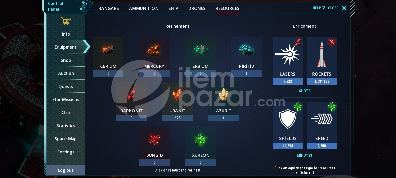 (WAR UNİVERSE) EU1 SAHİBİNDEN FULL A SERİES 