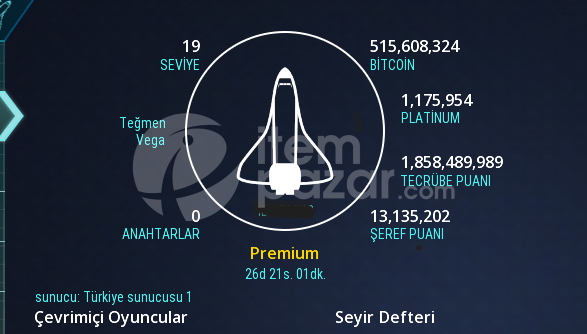 Waruniverse 26 gün vip üyelikli full hesap