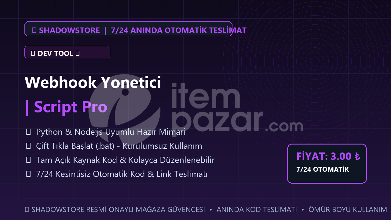 Webhook Yonetici | Script Pro | #097