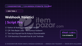 Webhook Yonetici | Script Pro | #097