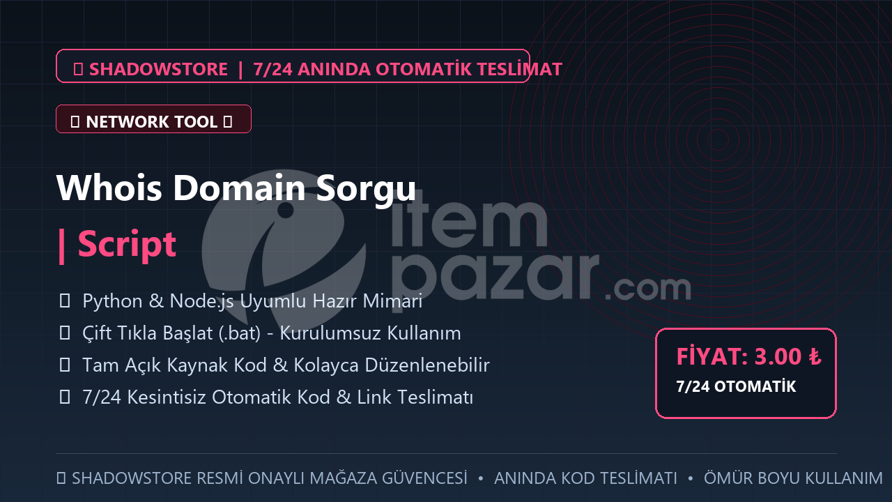 Whois Domain Sorgu | Script | #055