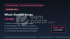 Whois Domain Sorgu | Script | #055