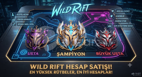 WİLD RİFT YÜKSEK RÜTBE HESAP SATILIR