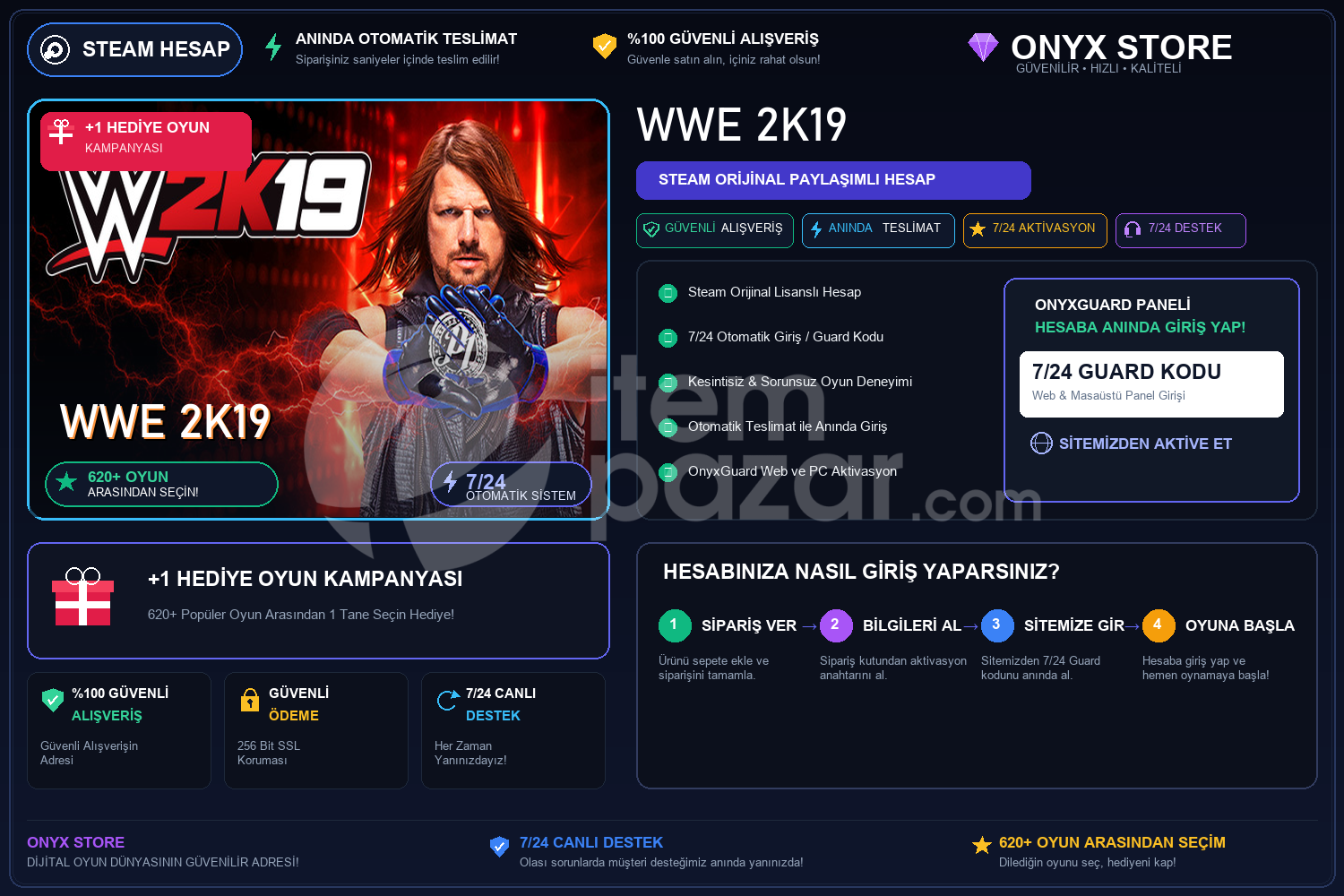 WWE 2K19 Garantili + Hediye