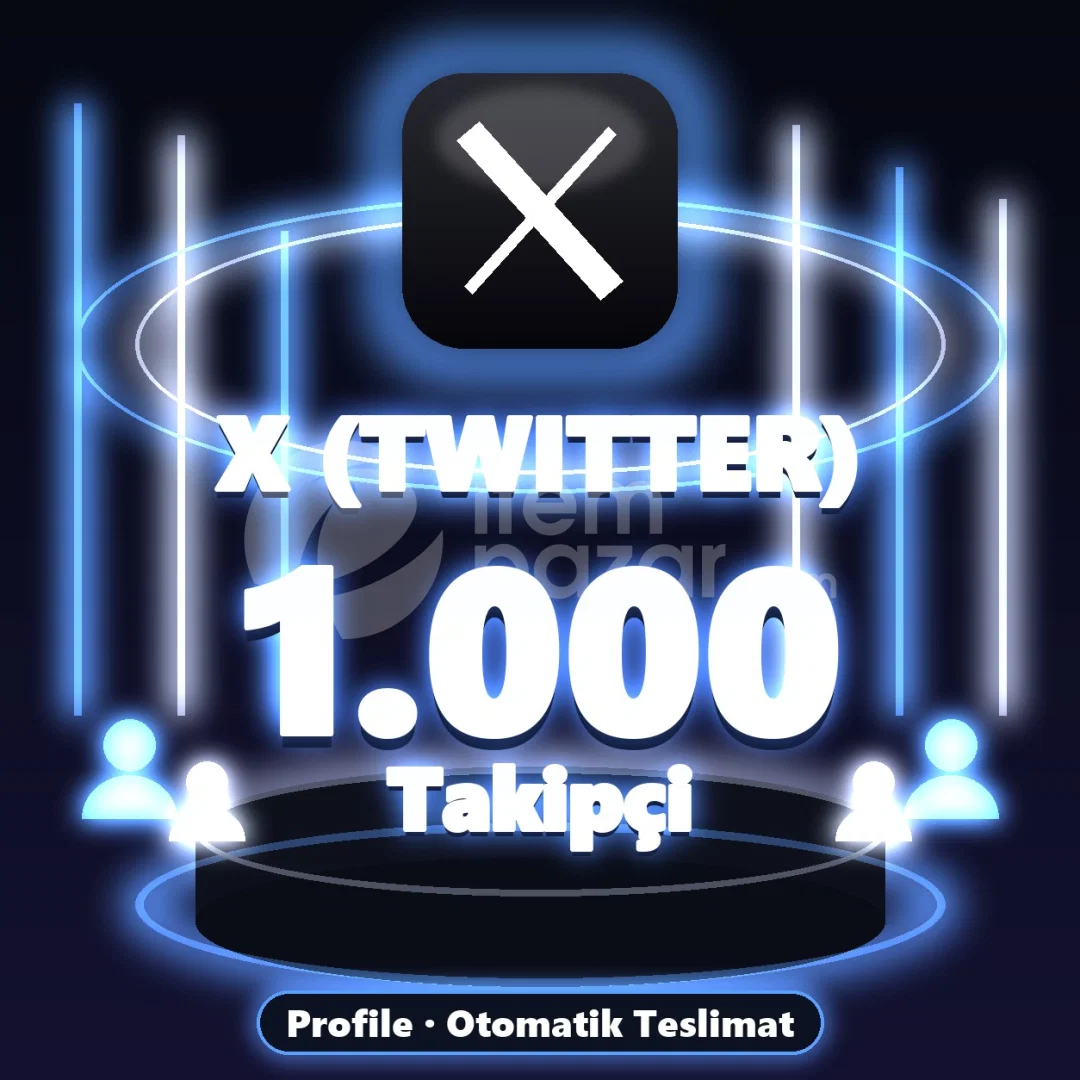 ⚡ X (Twitter) 1.000 Takipçi ⚡
