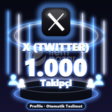 ⚡ X (Twitter) 1.000 Takipçi ⚡