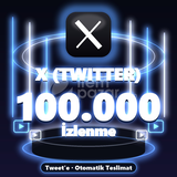 ⚡ X (Twitter) 100.000 İzlenme ⚡