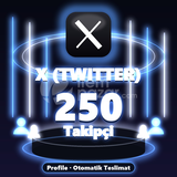 ⚡ X (Twitter) 250 Takipçi ⚡