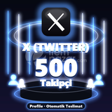⚡ X (Twitter) 500 Takipçi ⚡