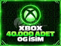 XBOX 40.000 ADET 4 HANELİ OG İSİM