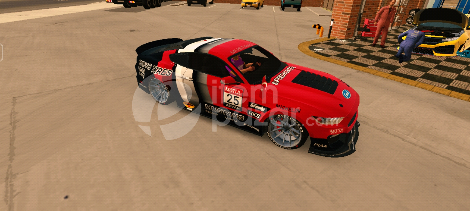 Modifiyeli ve logolu ford Mustang 
