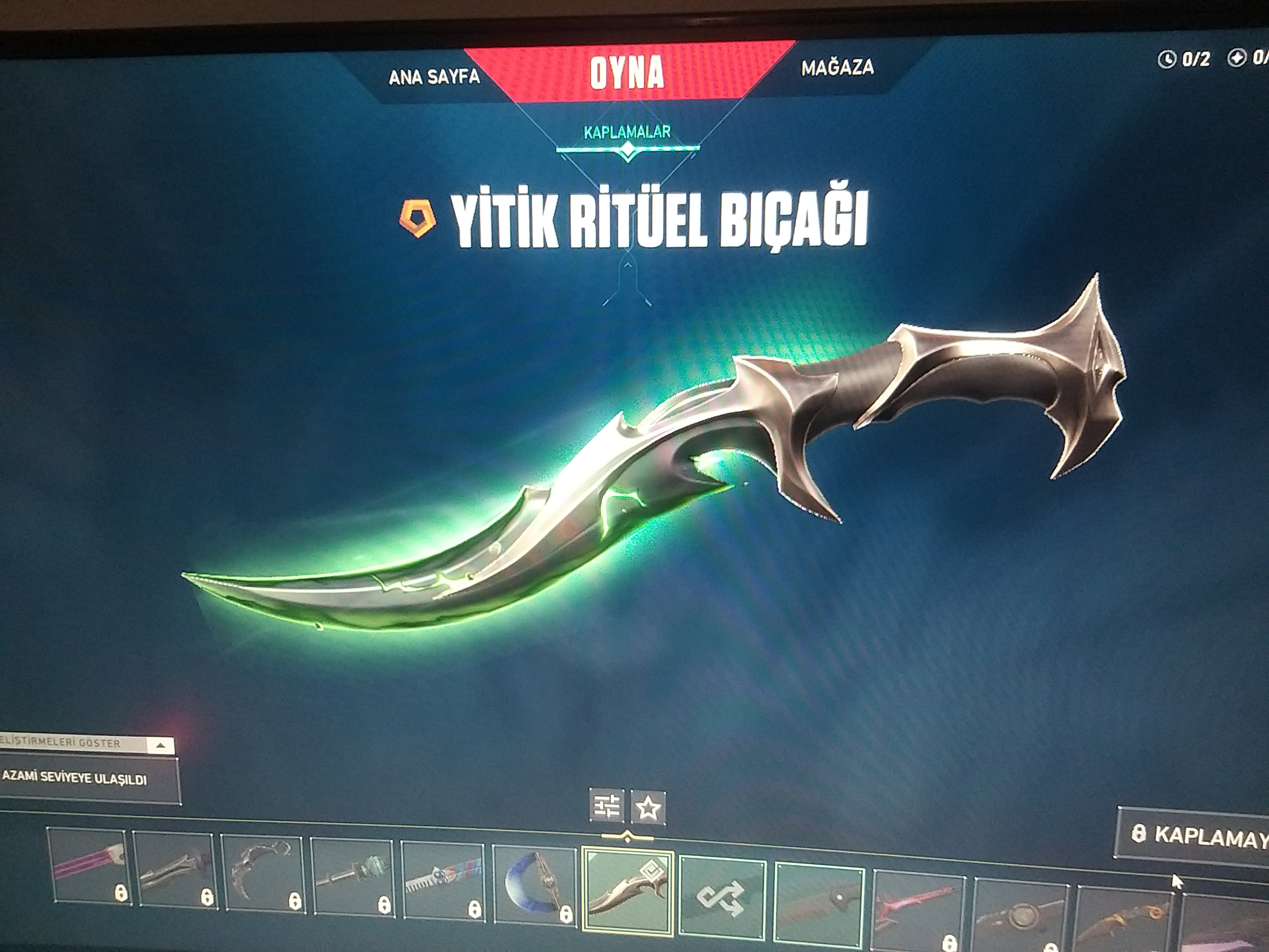 Yağmacı vandal yitik ritual bıçak