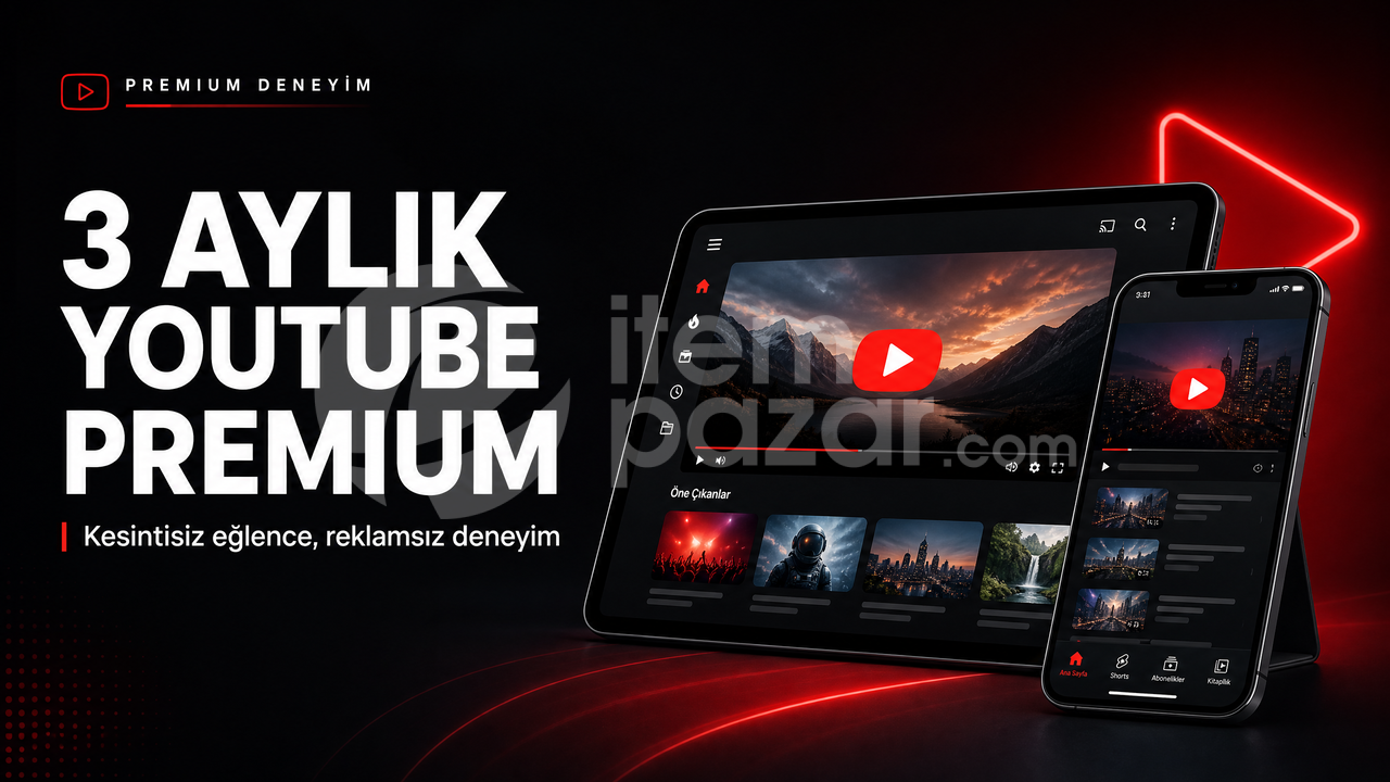 UYGUN FİYATLI 3 AYLIK YOUTUBE PREMIUM
