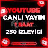 YOUTUBE 1 SAAT 250 CANLI YAYIN İZLEYİCİ