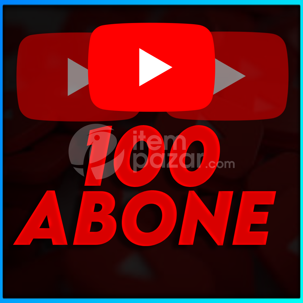 YouTube 100 Gerçek Abone - Anında Teslim