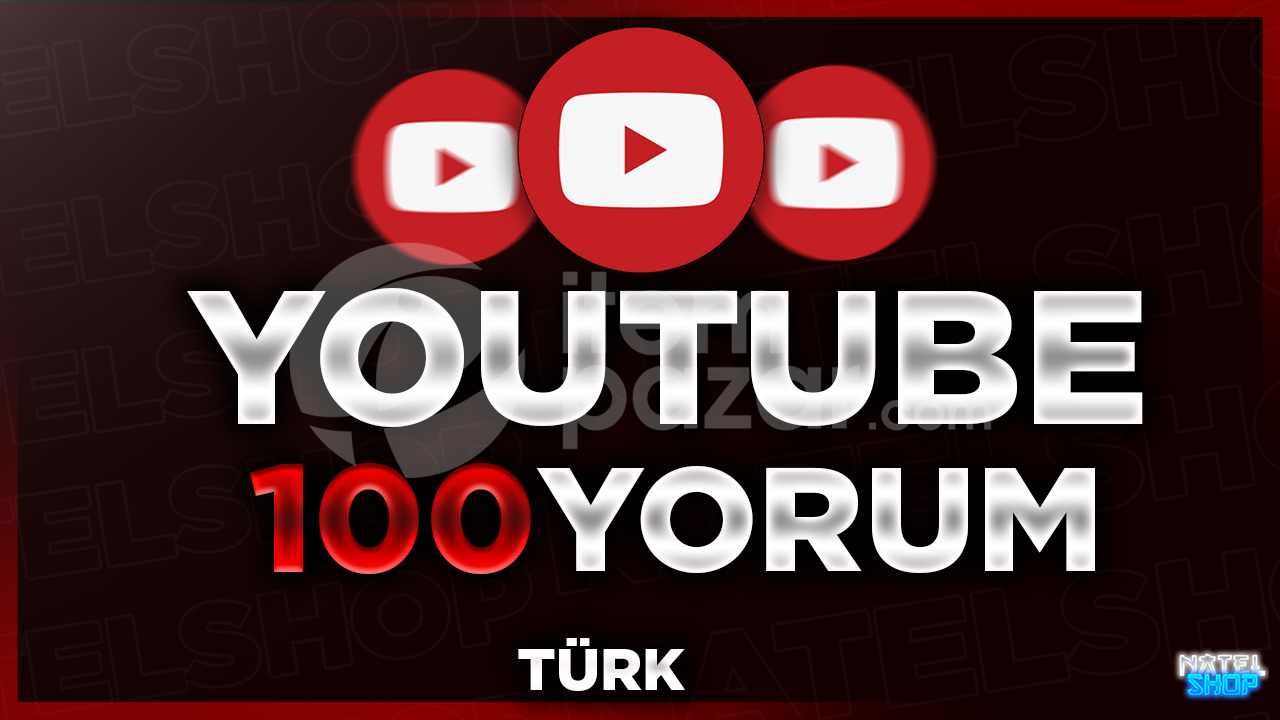 ⭐Youtube 100 Türk Yorum