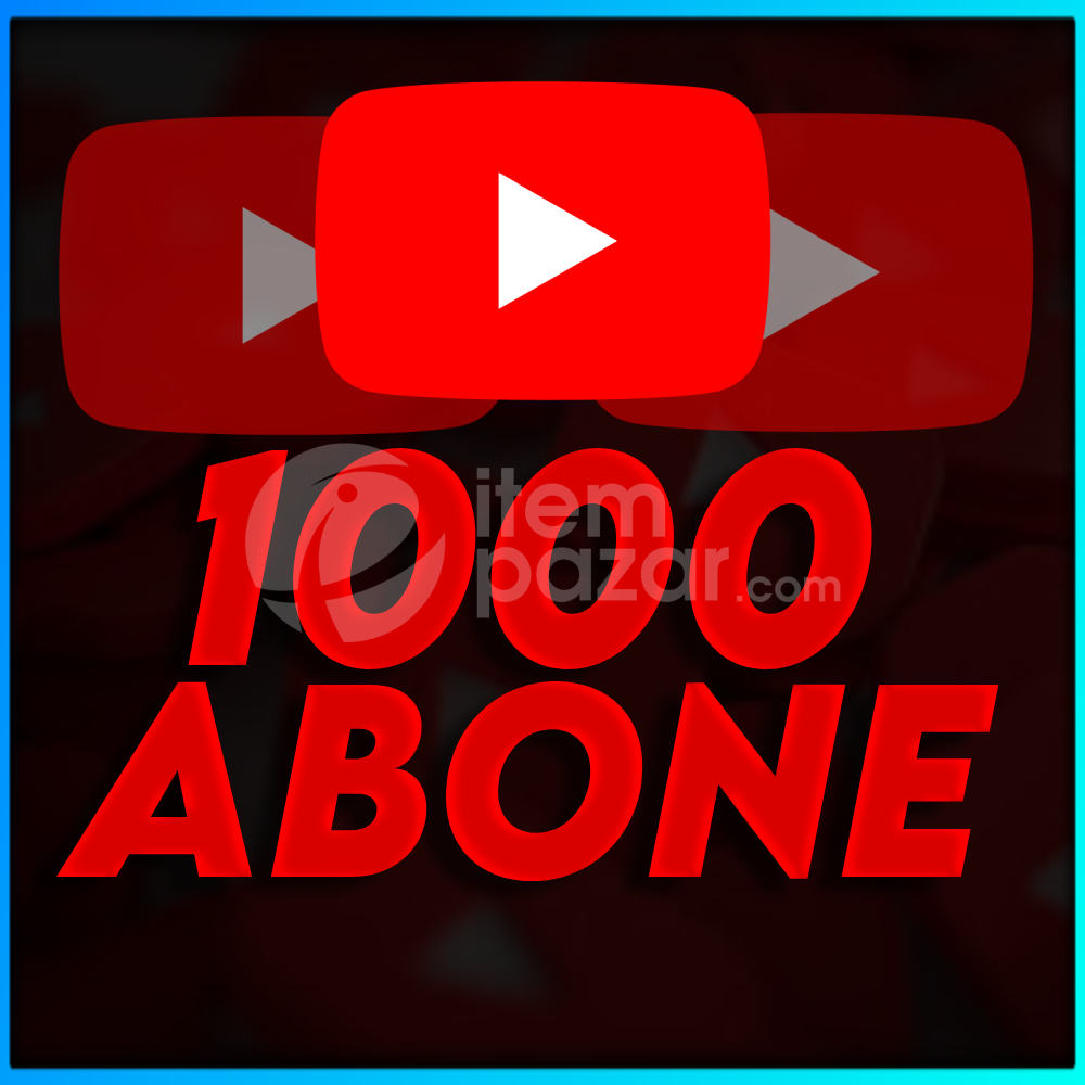 YouTube 1000 Gerçek Abone - Anında Teslim