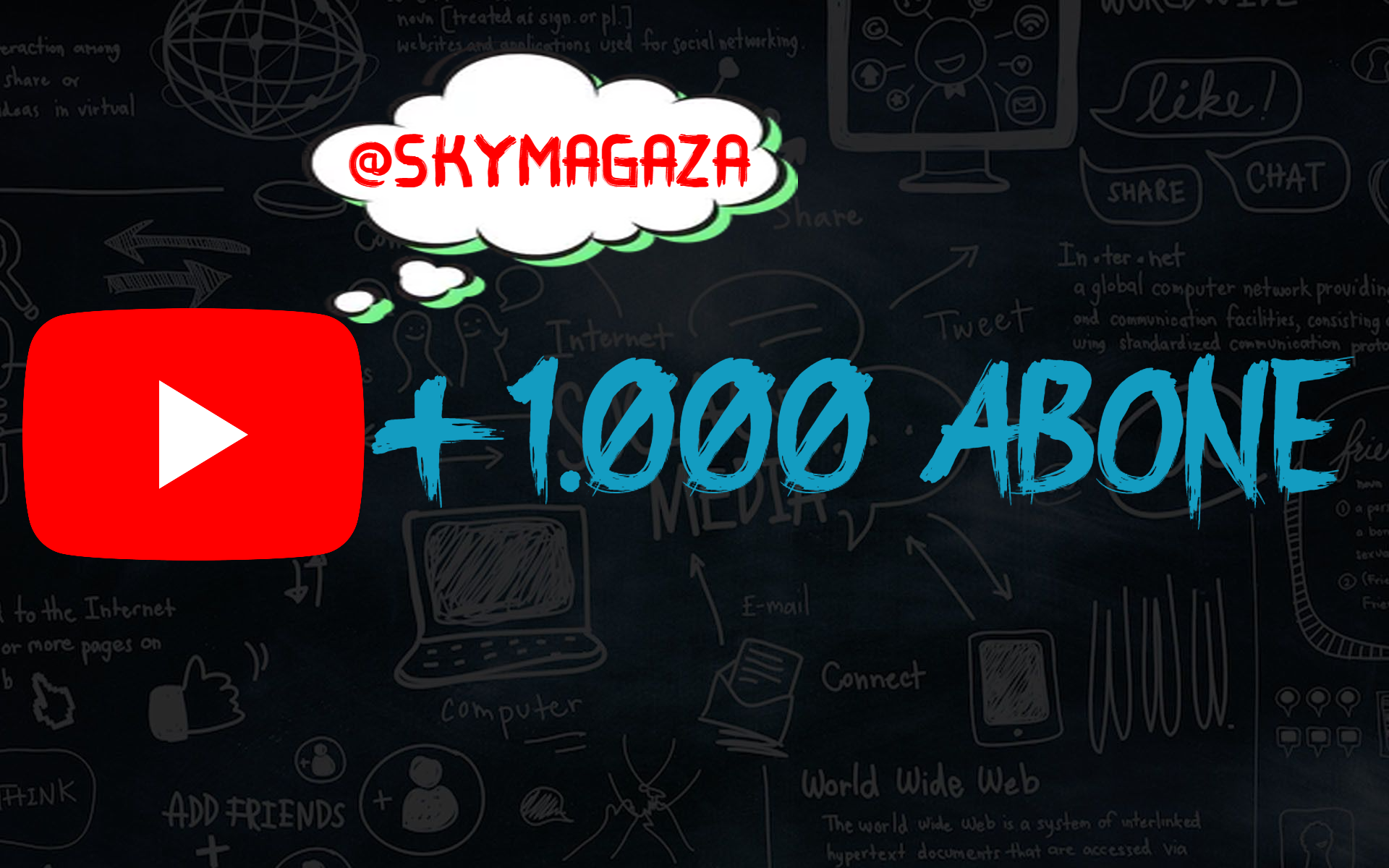 YOUTUBE 1000 TÜRK ABONE|ANLIK|EN UYGUNN