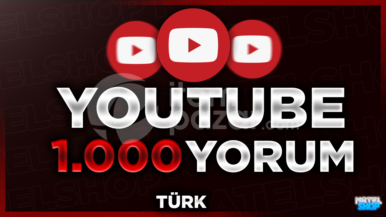 ⭐Youtube 1000 Türk Yorum