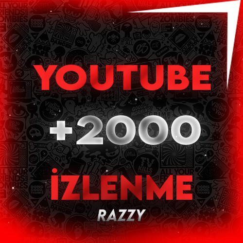 YOUTUBE 2000 İZLENME HIZLI TESLİMAT