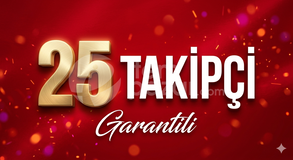 YOUTUBE 25 TÜRK TAKİPCİ GARANTİLİ 