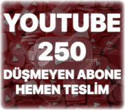 Youtube 250 Abone - Düşüş Yok