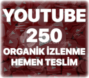 Youtube 250 İzlenme - Düşüş Yok